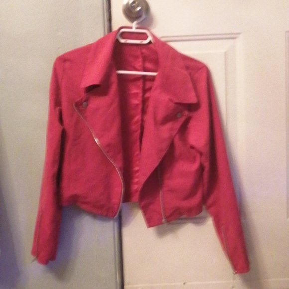Crop top biker spring coat - Picture 1 of 3